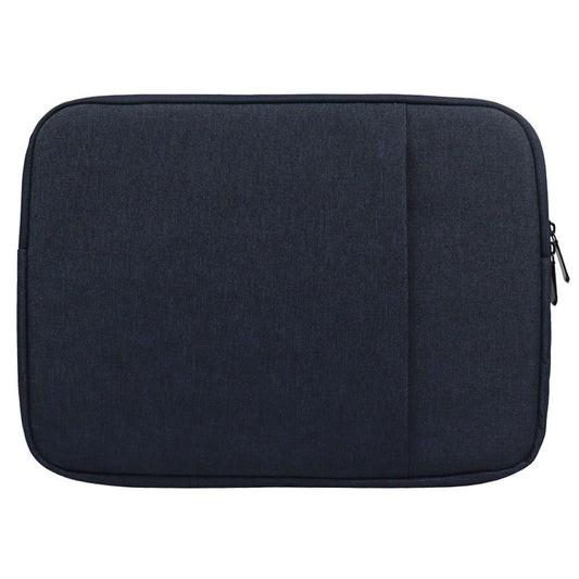 Uniqkart QY-C016 Shockproof Sleeve Bag with Outer Pouch for 14-inch Laptops Portable Carry Case Anti-Scratch Storage Bag - Navy Blue