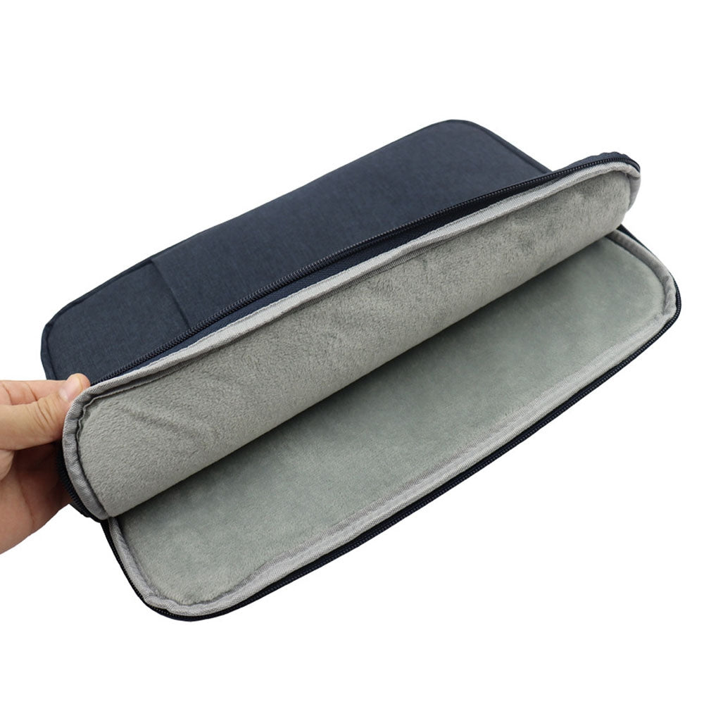 Uniqkart QY-C016 Shockproof Sleeve Bag with Outer Pouch for 14-inch Laptops Portable Carry Case Anti-Scratch Storage Bag - Pink