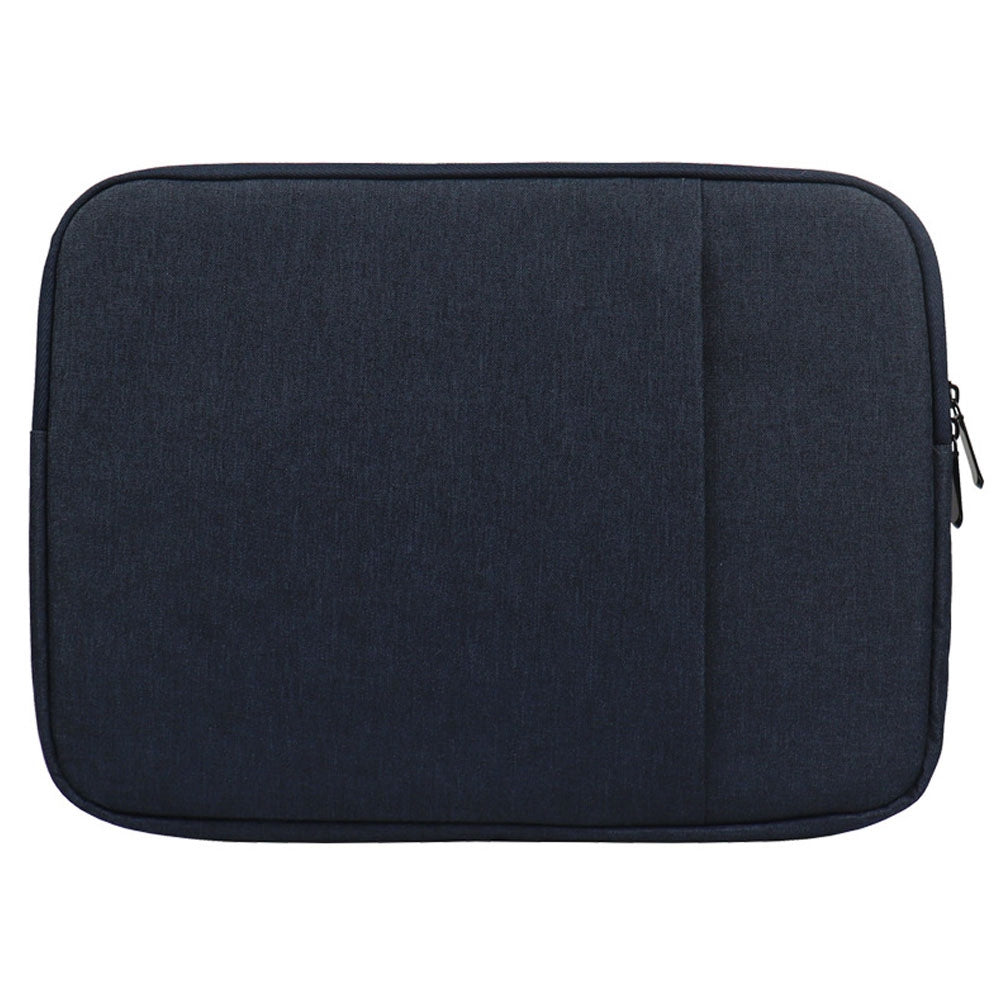 Uniqkart QY-C016 Anti-Scratch Sleeve Bag Portable Carry Case with Outer Pouch for 11-inch Tablets Waterproof Storage Bag - Navy Blue