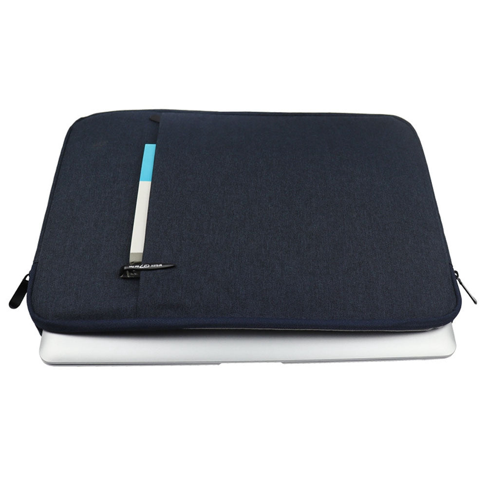Uniqkart QY-C016 Anti-Scratch Sleeve Bag Portable Carry Case with Outer Pouch for 11-inch Tablets Waterproof Storage Bag - Black