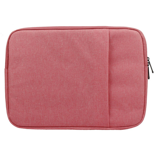 Uniqkart QY-C016 Waterproof Sleeve Bag for 12-inch Laptops Portable Carry Case with Outer Pouch Anti-Scratch Storage Bag - Pink