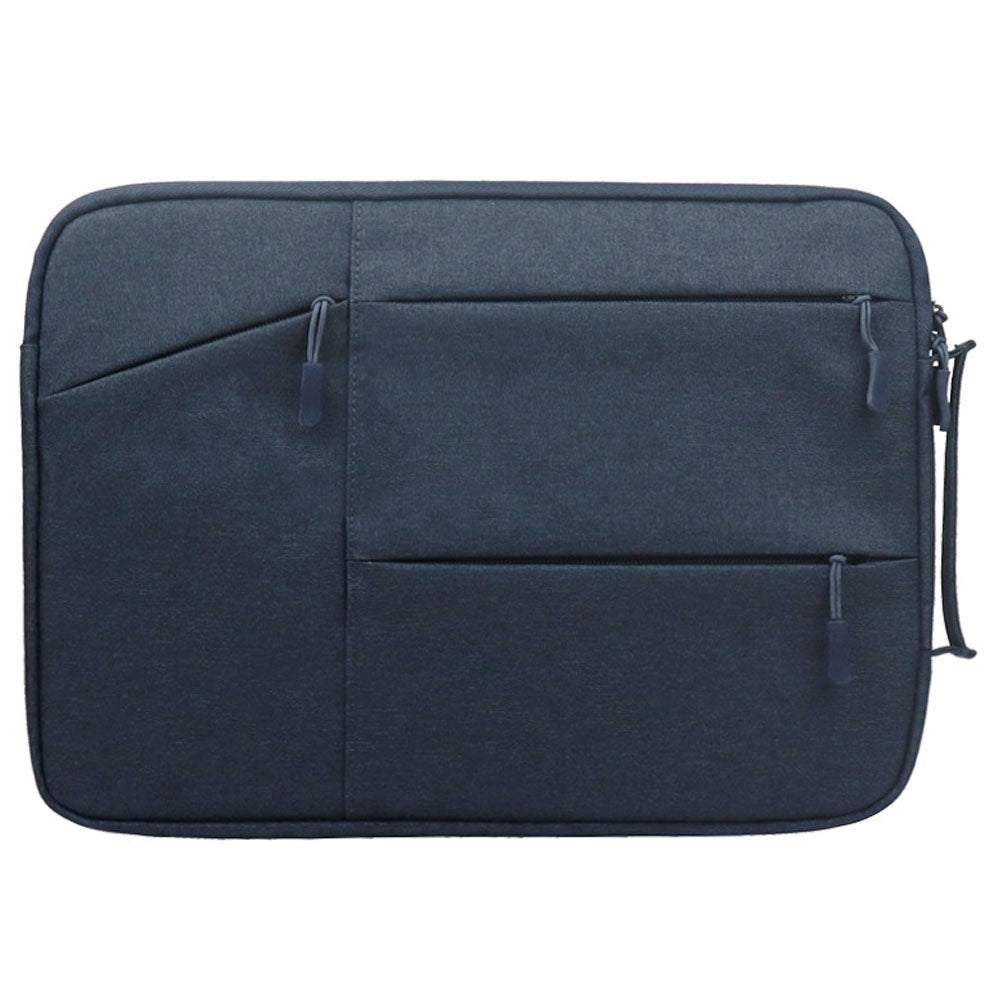 Uniqkart QY-C009 Scratch Resistant Carry Case for 15.6-inch Laptops Portable Sleeve Bag Waterproof Storage Bag with 3 Outer Pouch/Handle - Navy Blue