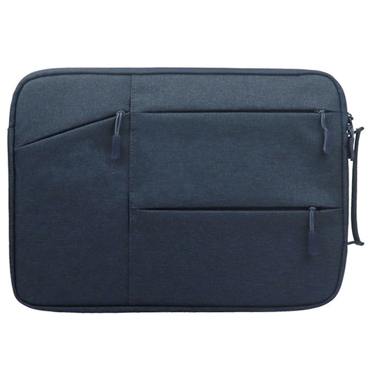 Uniqkart QY-C009 Scratch Resistant Carry Case for 15.6-inch Laptops Portable Sleeve Bag Waterproof Storage Bag with 3 Outer Pouch/Handle - Navy Blue