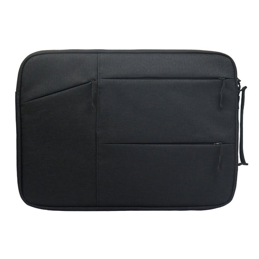 Uniqkart QY-C009 Anti-Drop Carry Case with 3 Outer Pouch/Handle Wear-Resistant Sleeve Bag for 11.6-inch Laptops Portable Storage Bag - Black