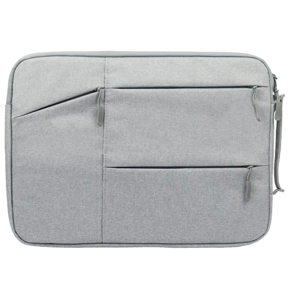 Uniqkart QY-C009 Scratch Resistant Sleeve Bag for 13.3-inch Laptops Portable Carry Case Anti-Drop Storage Bag with 3 Outer Pouch/Handle - Grey
