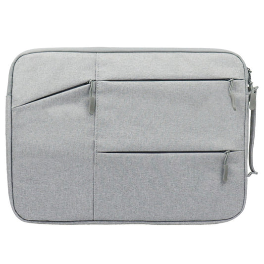 Uniqkart QY-C009 Portable Carry Case for 12-inch Laptops Scratch Resistant Sleeve Bag Waterproof Storage Bag with 3 Outer Pouch/Handle - Grey