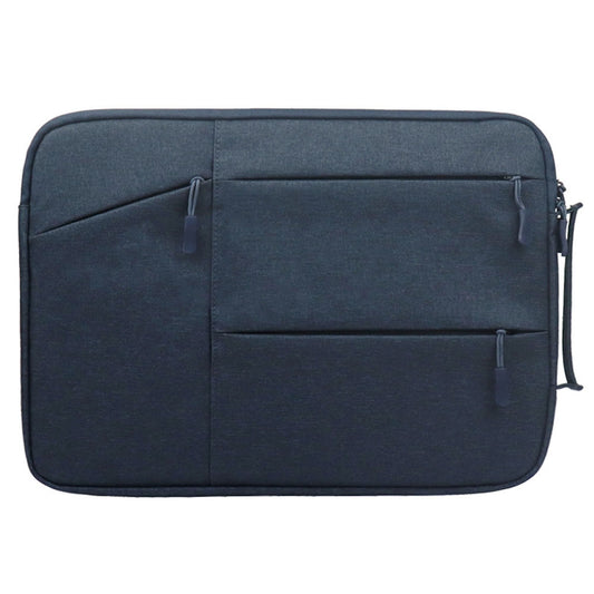 Uniqkart QY-C009 Portable Carry Case for 12-inch Laptops Scratch Resistant Sleeve Bag Waterproof Storage Bag with 3 Outer Pouch/Handle - Navy Blue