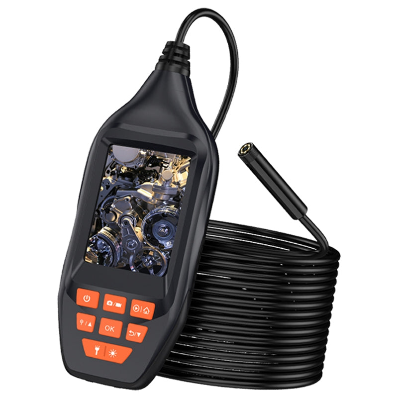 M30 2m Hard Wire Single 5.5mm Lens HD Borescope Snake Camera Sewer Inspection Endoscope with 3.0inch IPS Screen and 8 LED Lights