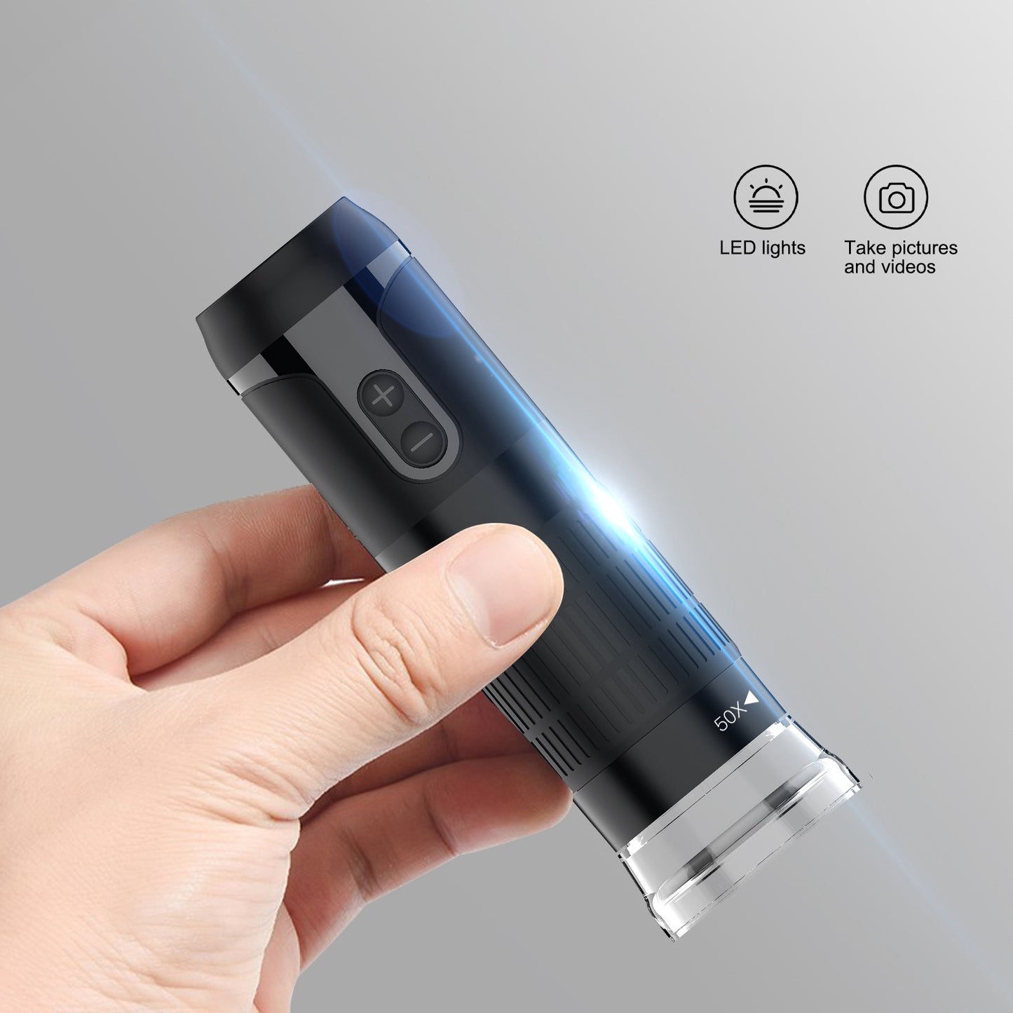 F290 WiFi Digital Microscope 50-1000X Magnification Portable Mini Microscope for Hardware Detection, Circuit Soldering, Jewelry Inspection