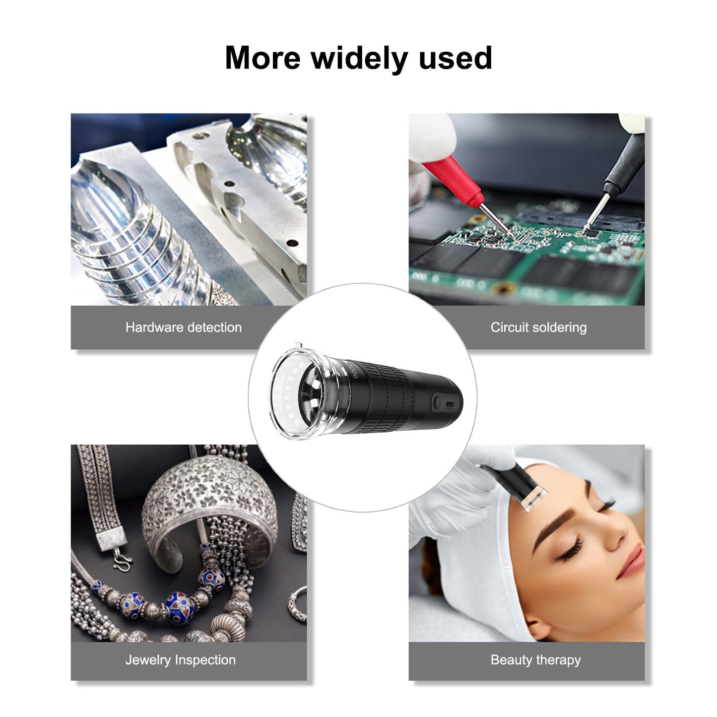 F290 WiFi Digital Microscope 50-1000X Magnification Portable Mini Microscope for Hardware Detection, Circuit Soldering, Jewelry Inspection