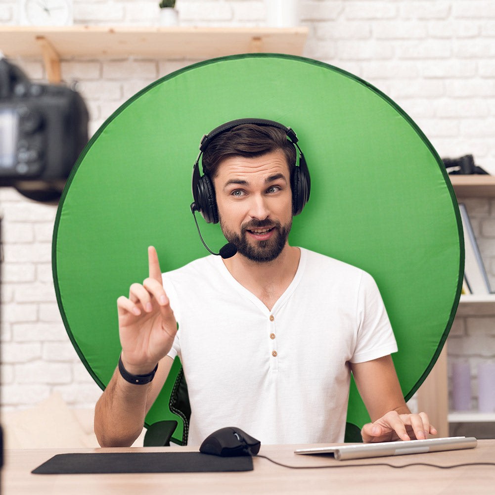 110cm Chair Mounted Green Screen Photography Backdrop Background Chromakey Cloth Photography Background