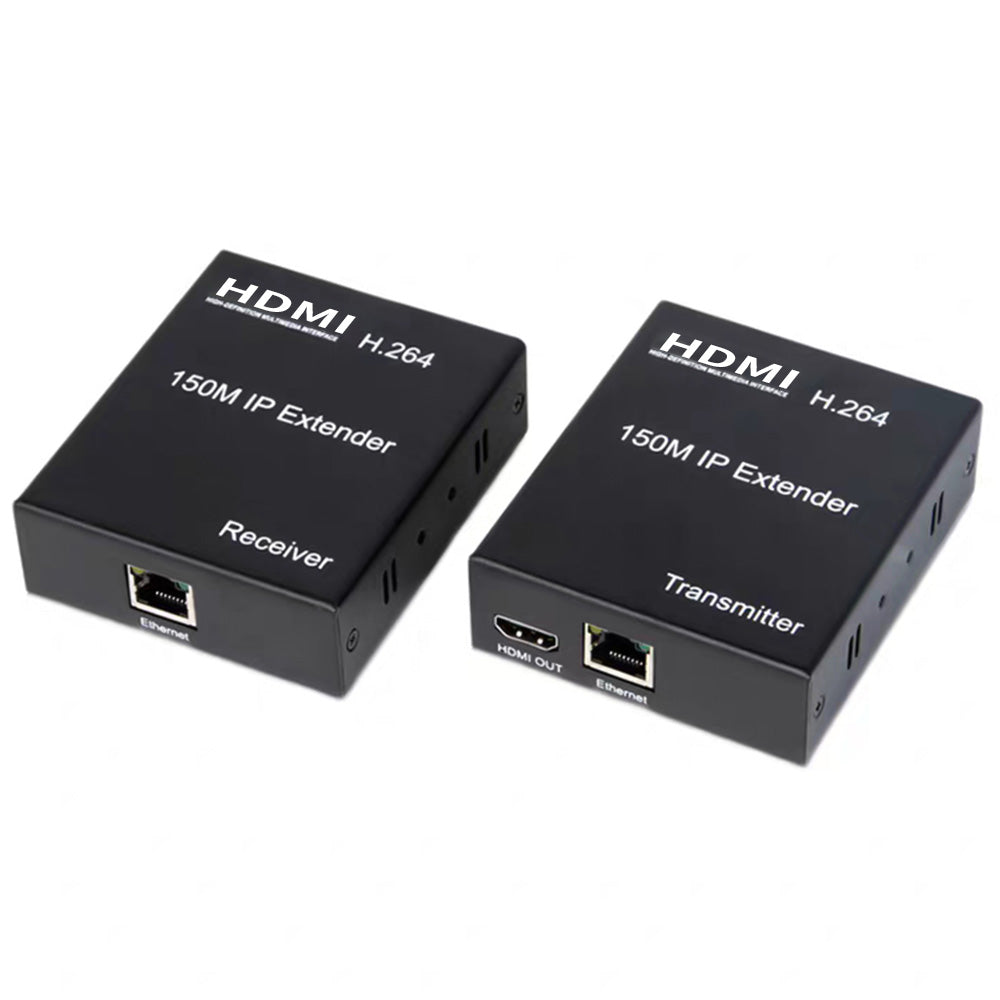 HE150 1 Pair 150M HDMI Extender Over IP HDMI RJ45 Over UTP / STP CAT5e CAT6 Extensor 1080P HDMI IP Extender Transmitter to Multi Receiver