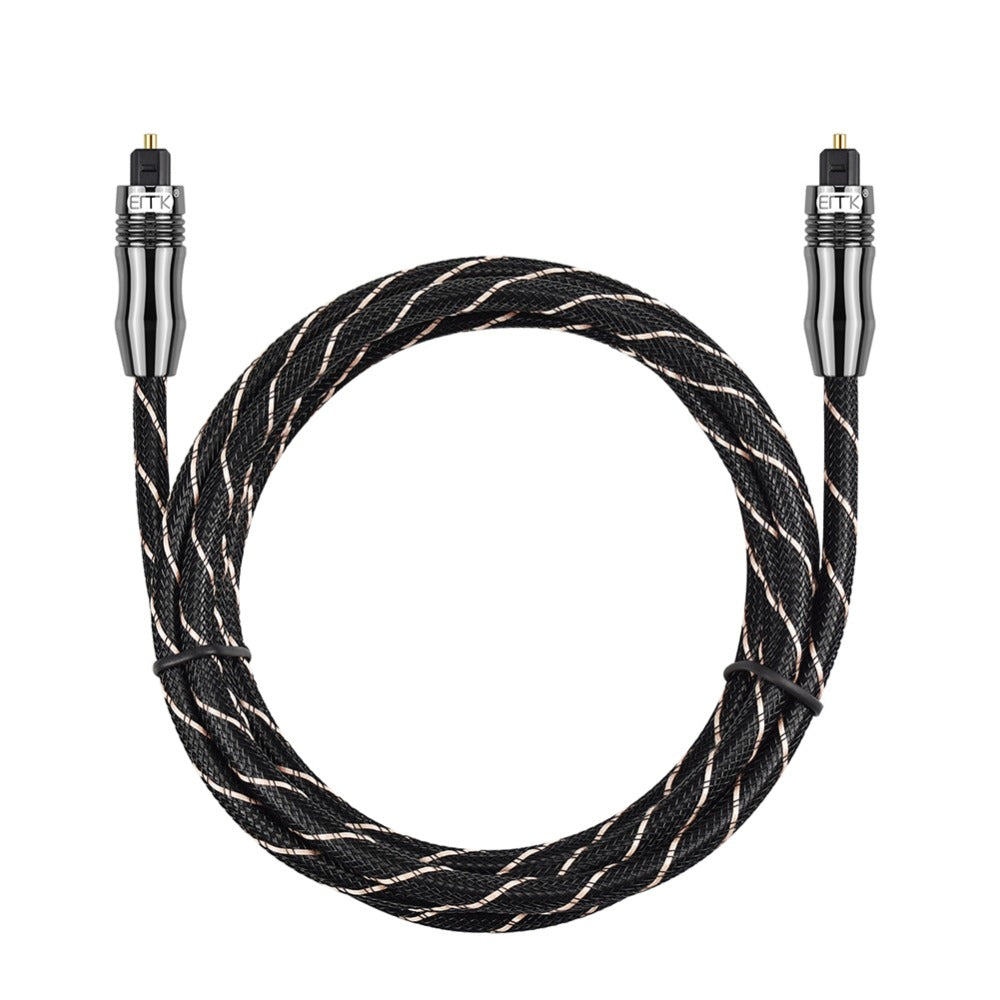EMK QH / A6.0 1m Digital Optical Fiber Audio Cable Toslink SPDIF Coaxial Cable for Amplifiers Player Soundbar