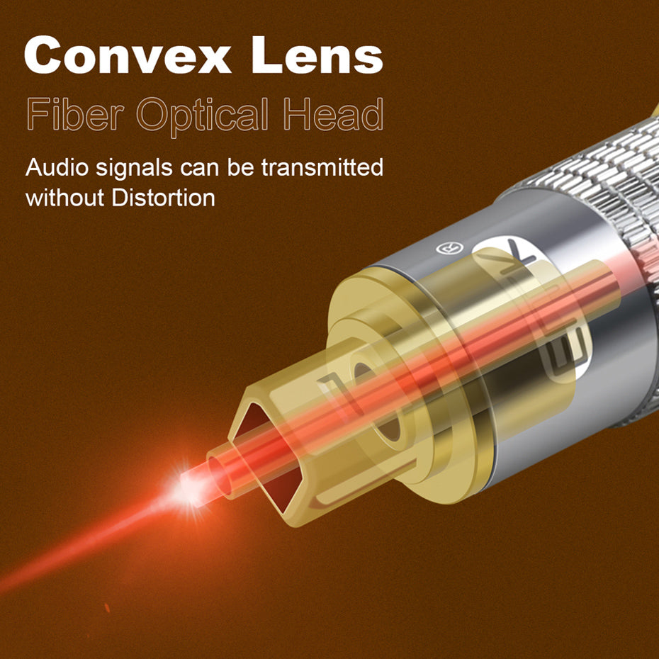 EMK YL-A 1.5m OD8.0mm Digital Optical Audio Cable Gold Plated Connector S / PDIF Toslink Lead Cord