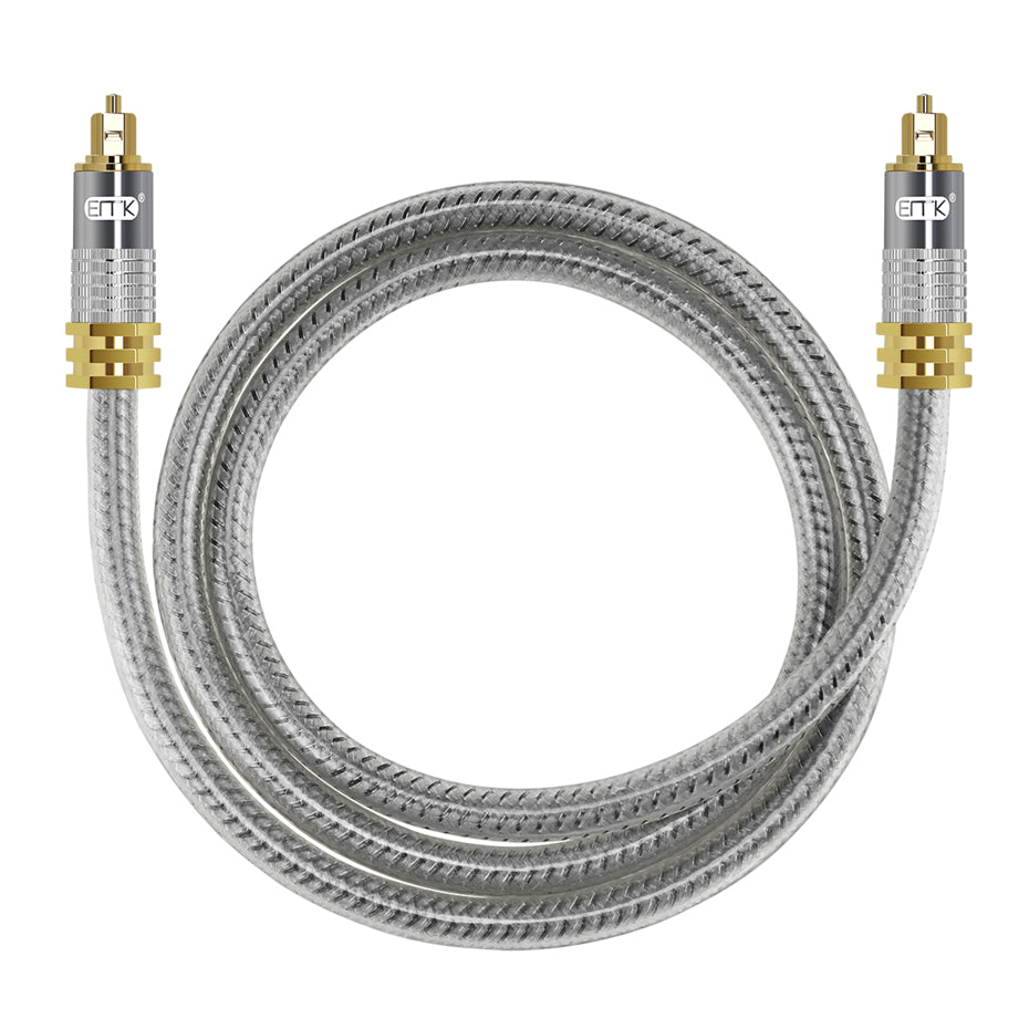 EMK YL-A 5m Digital Optical Audio Cable HiFi Sound OD8.0mm S / PDIF Toslink Lead Cord for Sound Bar TV Home Theater