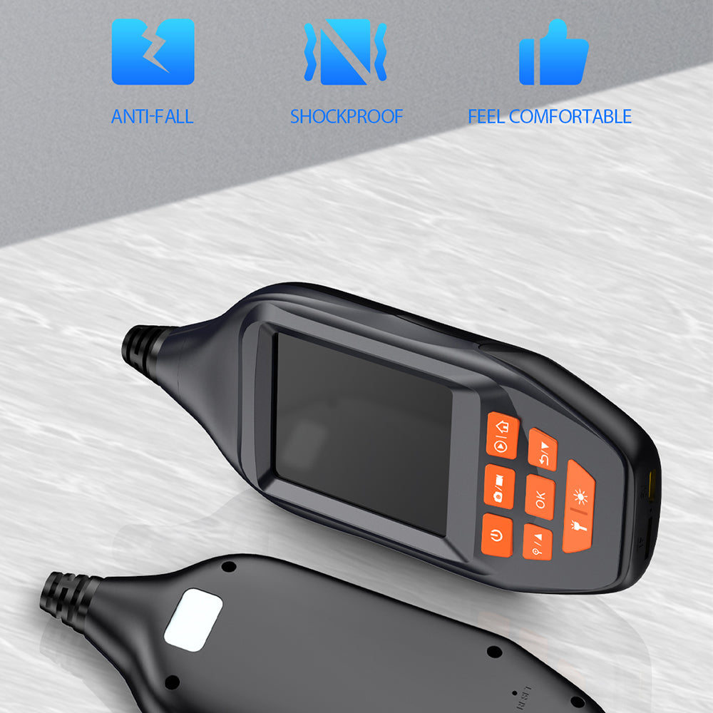 M30 2m Wire 1080P HD Borescope 7-LED Inspection Camera Endoscope with 8mm Dual Lens and 3inch Screen