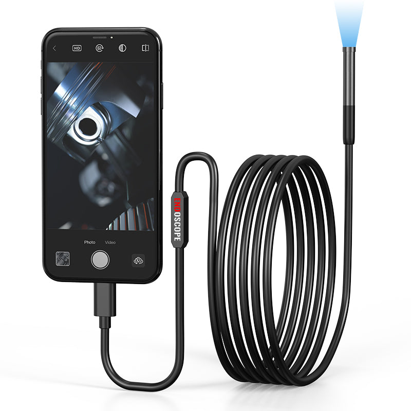 W300 3m Wire 8mm Lens Endoscope Camera IP67 Waterproof 1080P Borescope for iOS Android