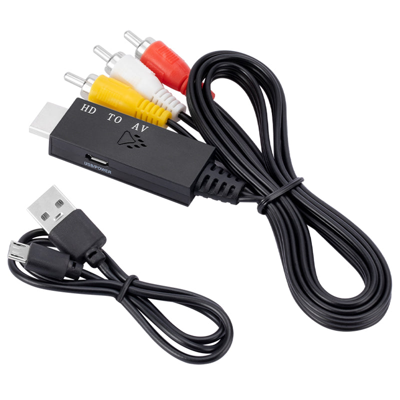 1m HDMI to RCA Cable Adapter HDMI Male to Video Audio AV Cable Connector