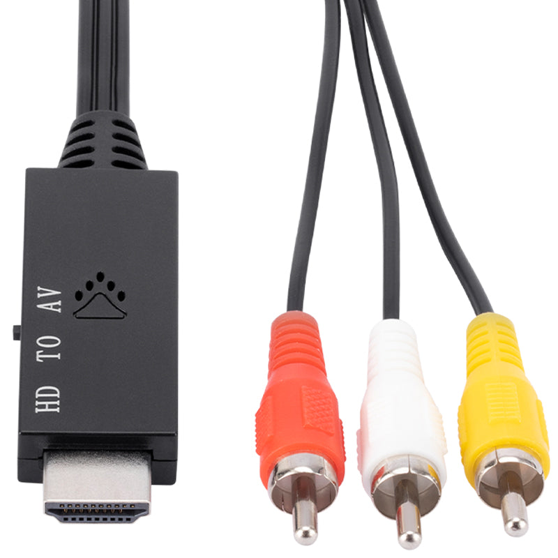 1m HDMI to RCA Cable Adapter HDMI Male to Video Audio AV Cable Connector