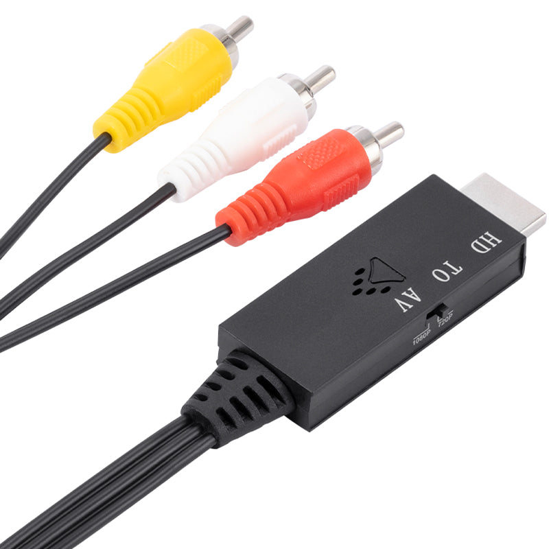 1m HDMI to RCA Cable Adapter HDMI Male to Video Audio AV Cable Connector