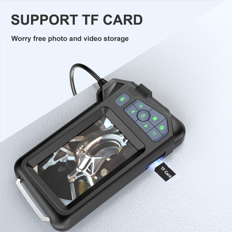 M60 5m Wire Single-Lens Borescope Inspection Camera 5mm 4.3-inch 6-LED IP67 Waterproof Endoscope