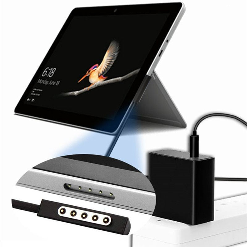 PD 65W Fast Charging Cable for for Microsoft Surface RT / Surface Pro 1 2 , Magnetic Type-C Cable Power Supply Wire