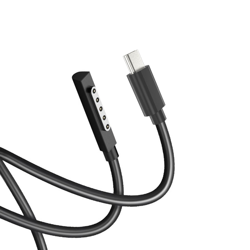 PD 65W Fast Charging Cable for for Microsoft Surface RT / Surface Pro 1 2 , Magnetic Type-C Cable Power Supply Wire