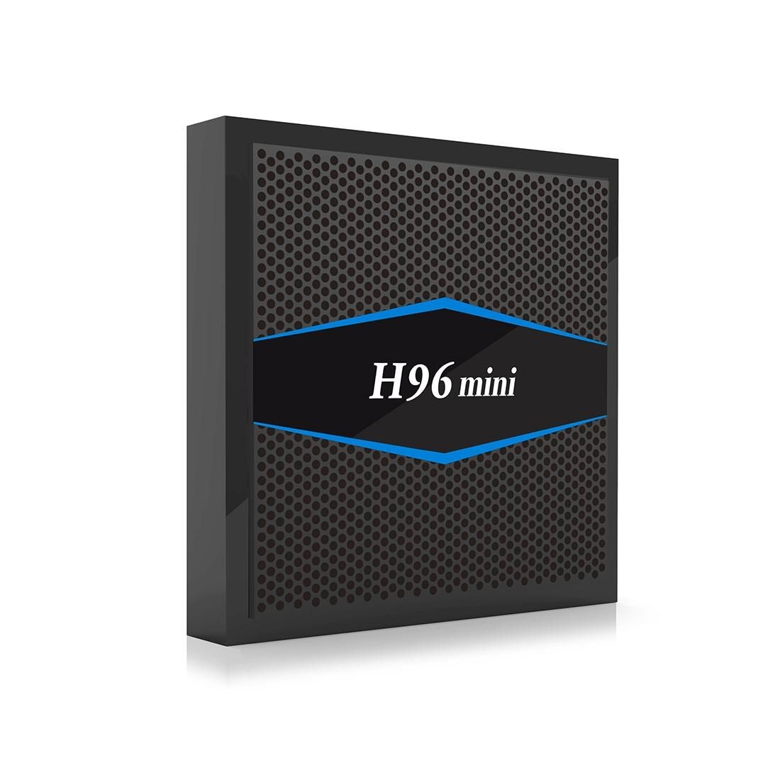 H96mini 4K HD Media Player Smart TV Box with Remote Control, Android 7.1, Amlogic S905W Quad Core ARM Cortex A53 up to 2.0GHz, Dual-WIFI 2.4GHz/5GHz (Black)