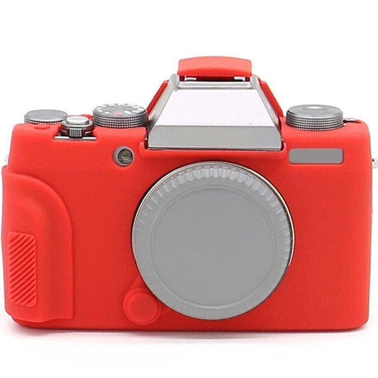 Richwell Soft Silicone TPU Skin Body Rubber Camera Case Bag Full Cover for Fujifilm Fuji X-T100 Digital Camera (Red)