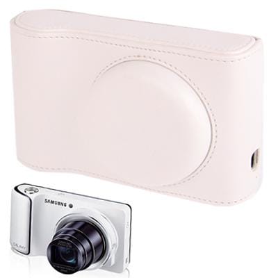 Leather Camera Case Bag for Samsung EK-GC100 (White)