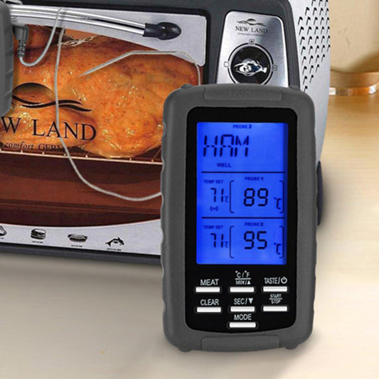 BBQ Food Thermometer Barbecue Baking Fry Chef Cooking Instant Read Gray