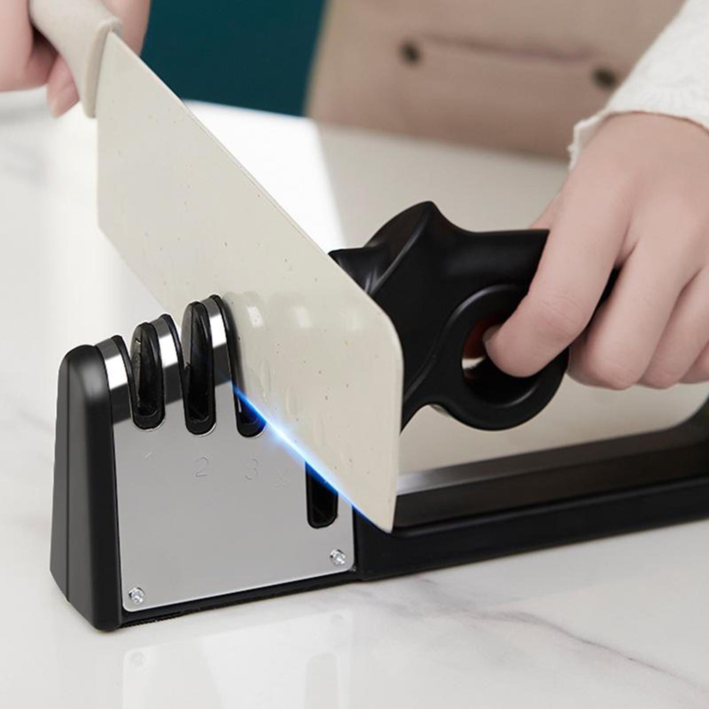 Professional Knife Sharpener 4 Stages Knife Sharpening Stone Diamond Rods