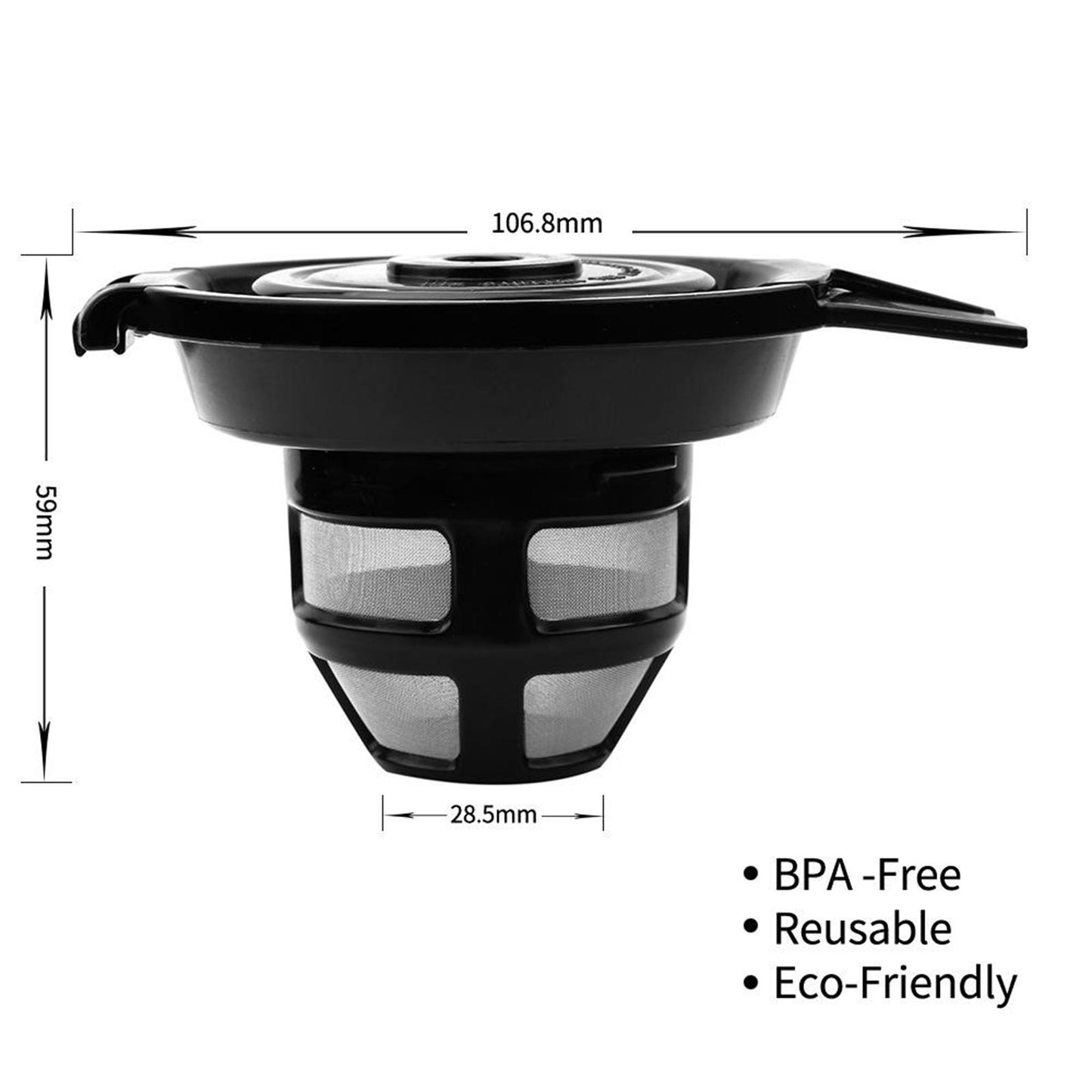 Washable Steel Coffee Filter Capsule Pod Cup Tea Eco-Friendly Mesh Filter