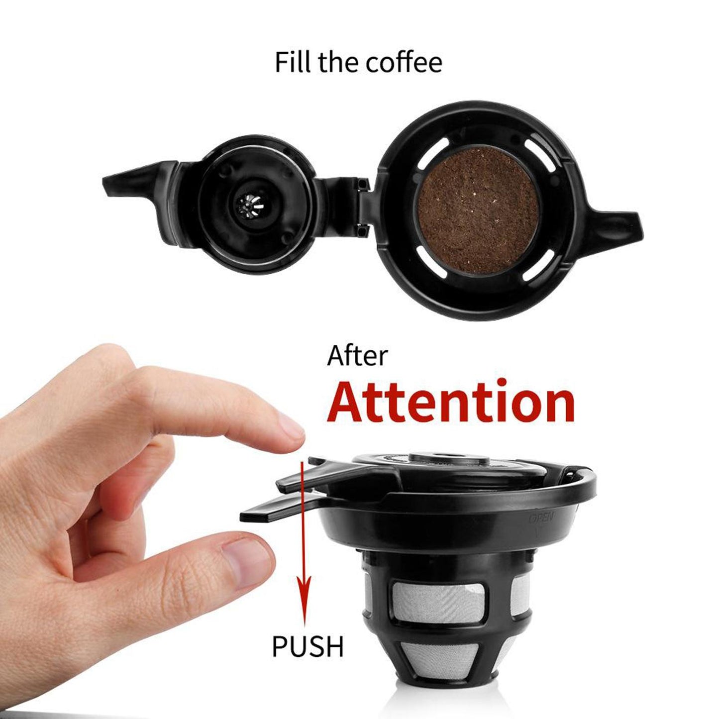 Washable Steel Coffee Filter Capsule Pod Cup Tea Eco-Friendly Mesh Filter