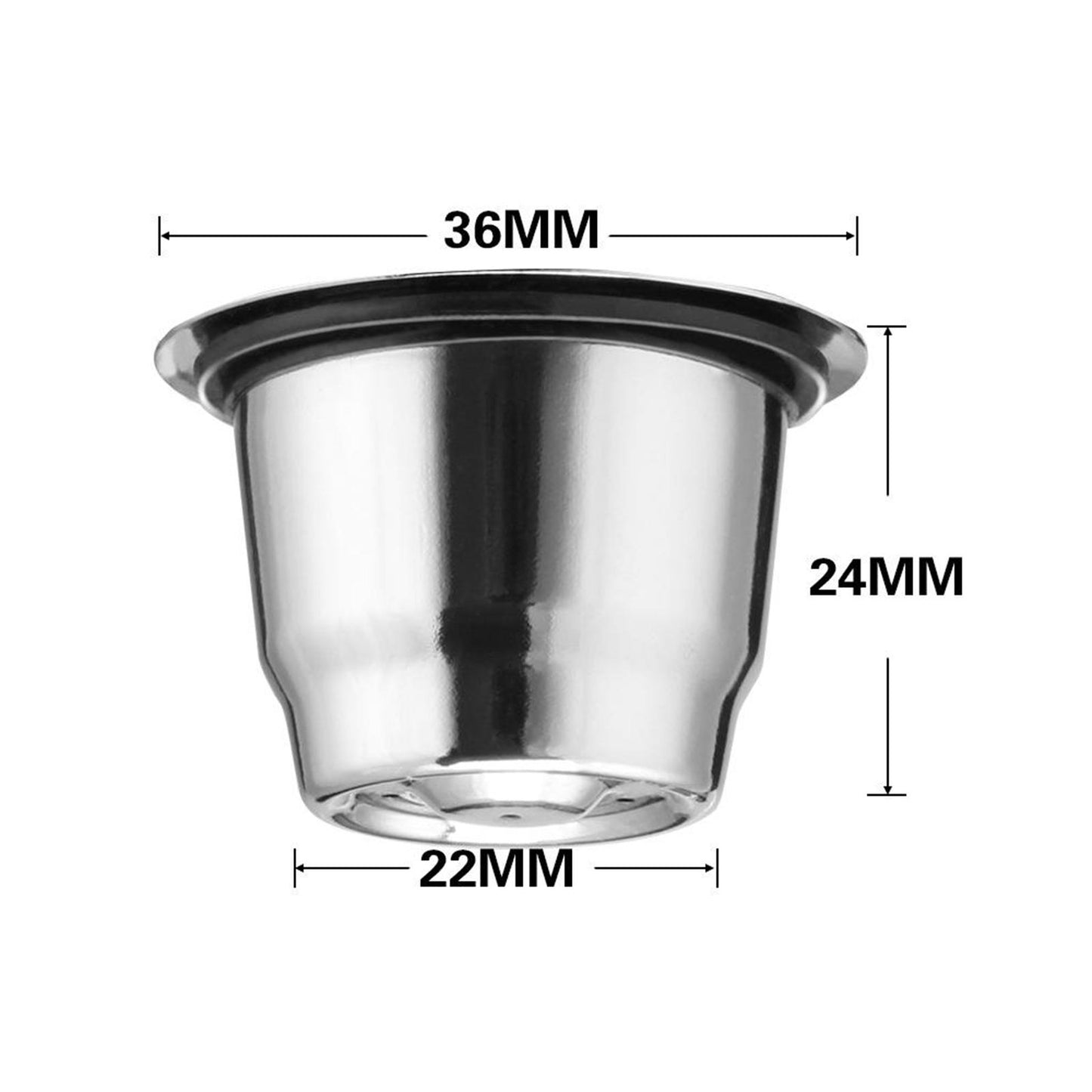 Food Grade Stainless Steel Espresso Coffee Pod Filter Cup Set for Nespresso
