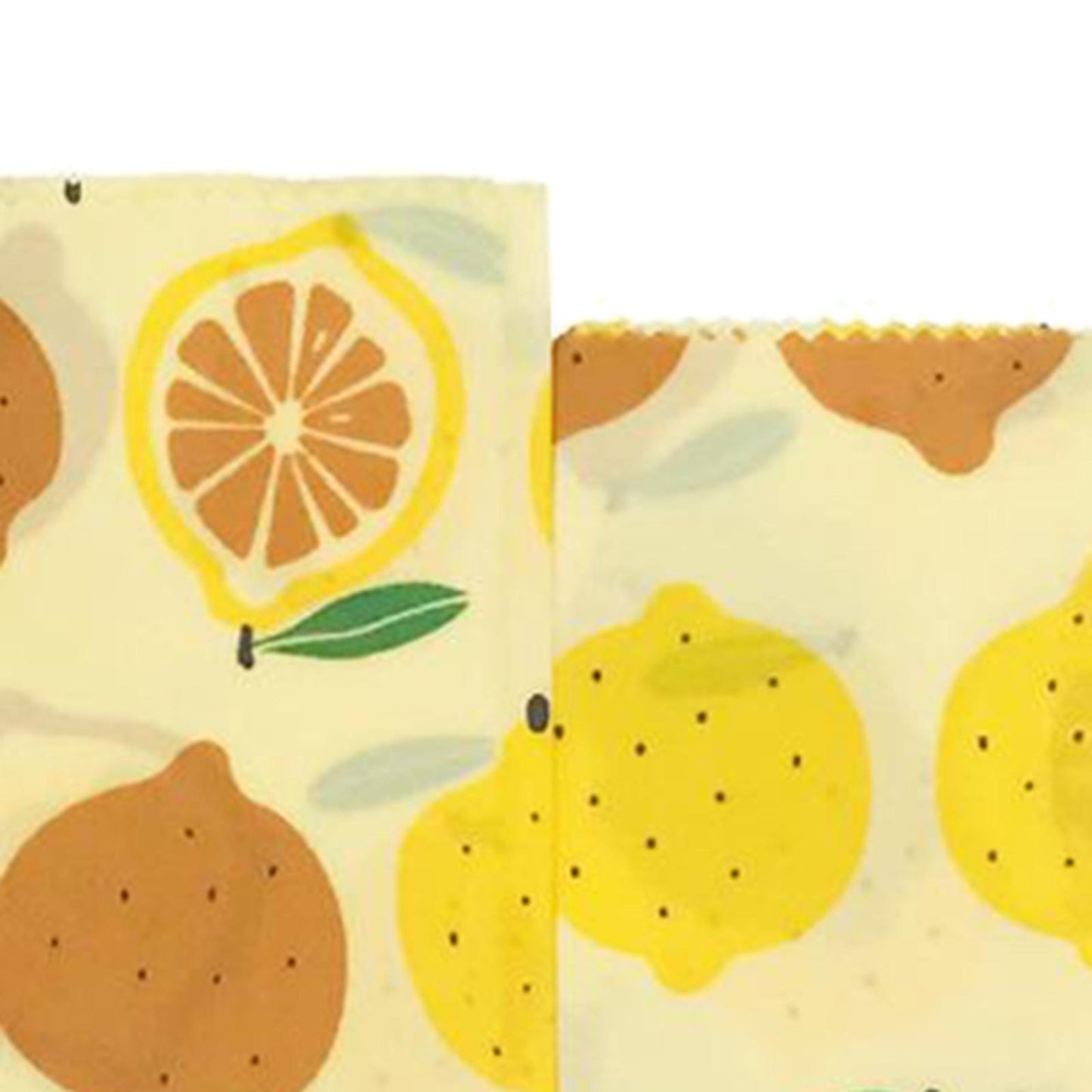 4Pcs Reusable Beeswax Food Wraps for Bread Sandwich Bees Wax Lemon