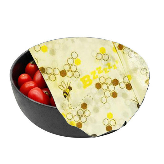 4Pcs Reusable Beeswax Food Wraps for Bread Sandwich Bees Wax Bee