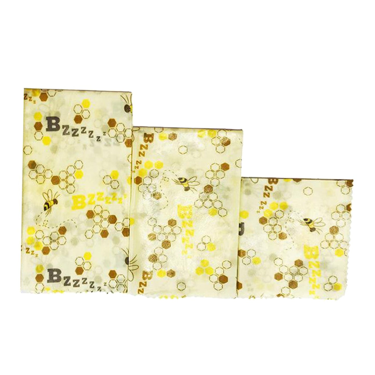4Pcs Reusable Beeswax Food Wraps for Bread Sandwich Bees Wax Bee
