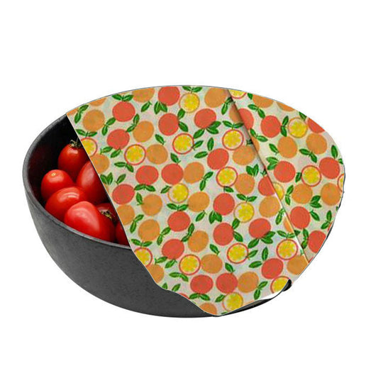 4Pcs Reusable Beeswax Food Wraps for Bread Sandwich Bees Wax Orange