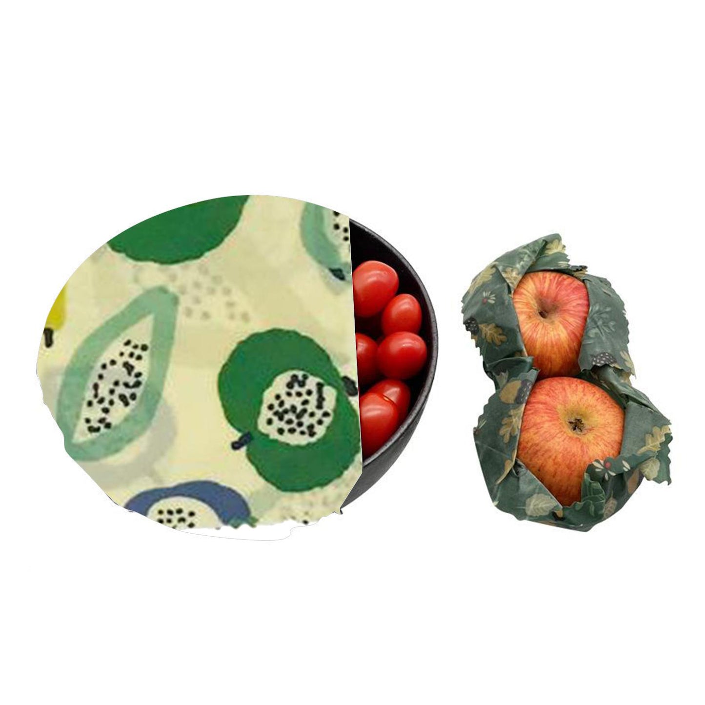 4Pcs Reusable Beeswax Food Wraps for Bread Sandwich Bees Wax Floral