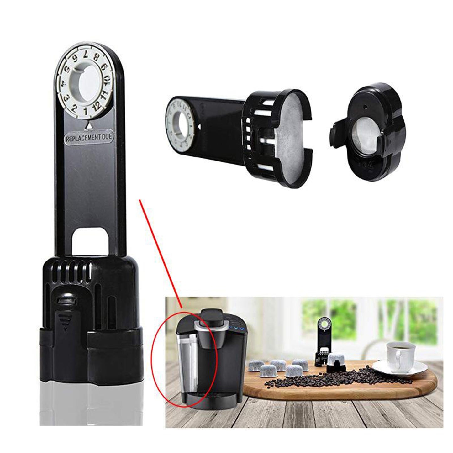 Replacement Charcoal Water Filter Starter Kit Combo for Keurig Coffee Makers