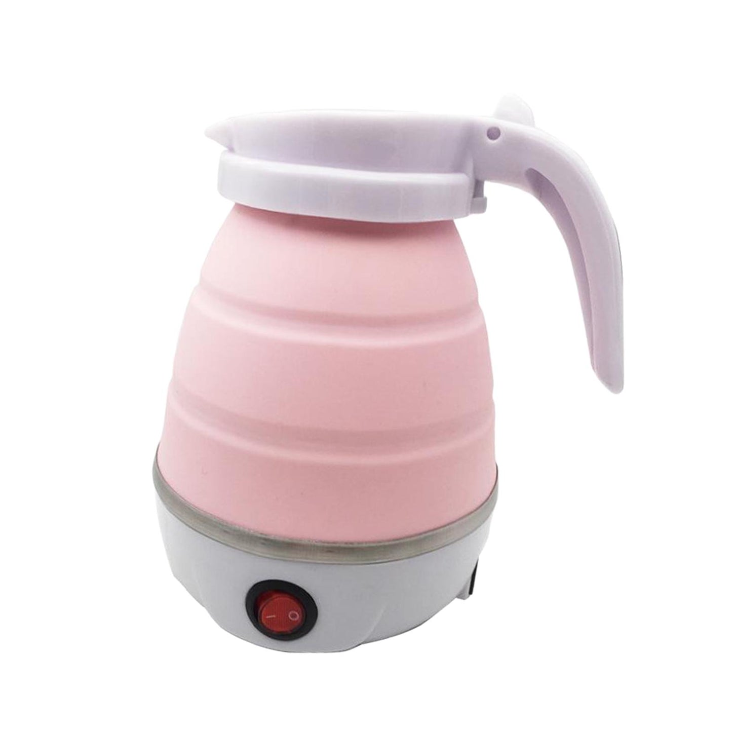 EU Plug 220V 50hz Electric Portable Travel Kettle Camping Caravan 0.6L Pink