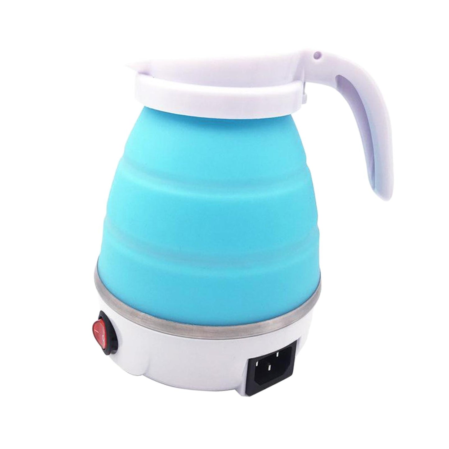EU Plug 220V 50hz Electric Portable Travel Kettle Camping Caravan 0.6L Blue