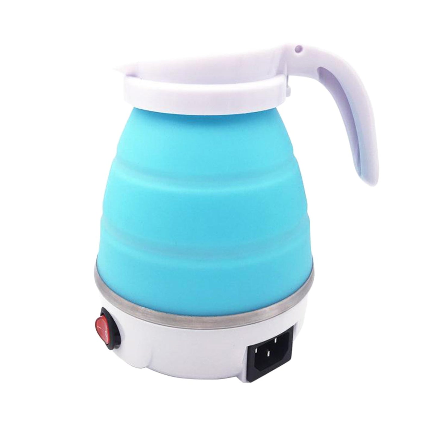 EU Plug 220V 50hz Electric Portable Travel Kettle Camping Caravan 0.6L Blue