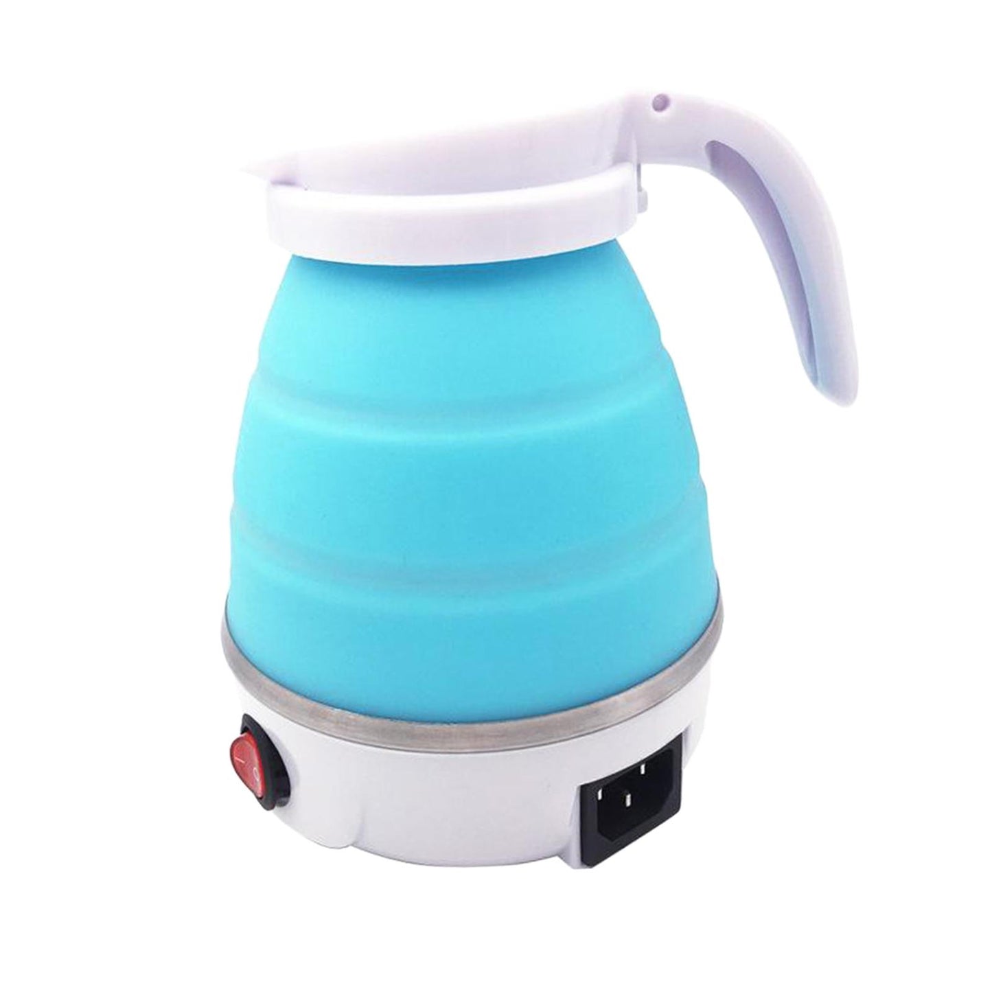 EU Plug 220V 50hz Electric Portable Travel Kettle Camping Caravan 0.6L Blue