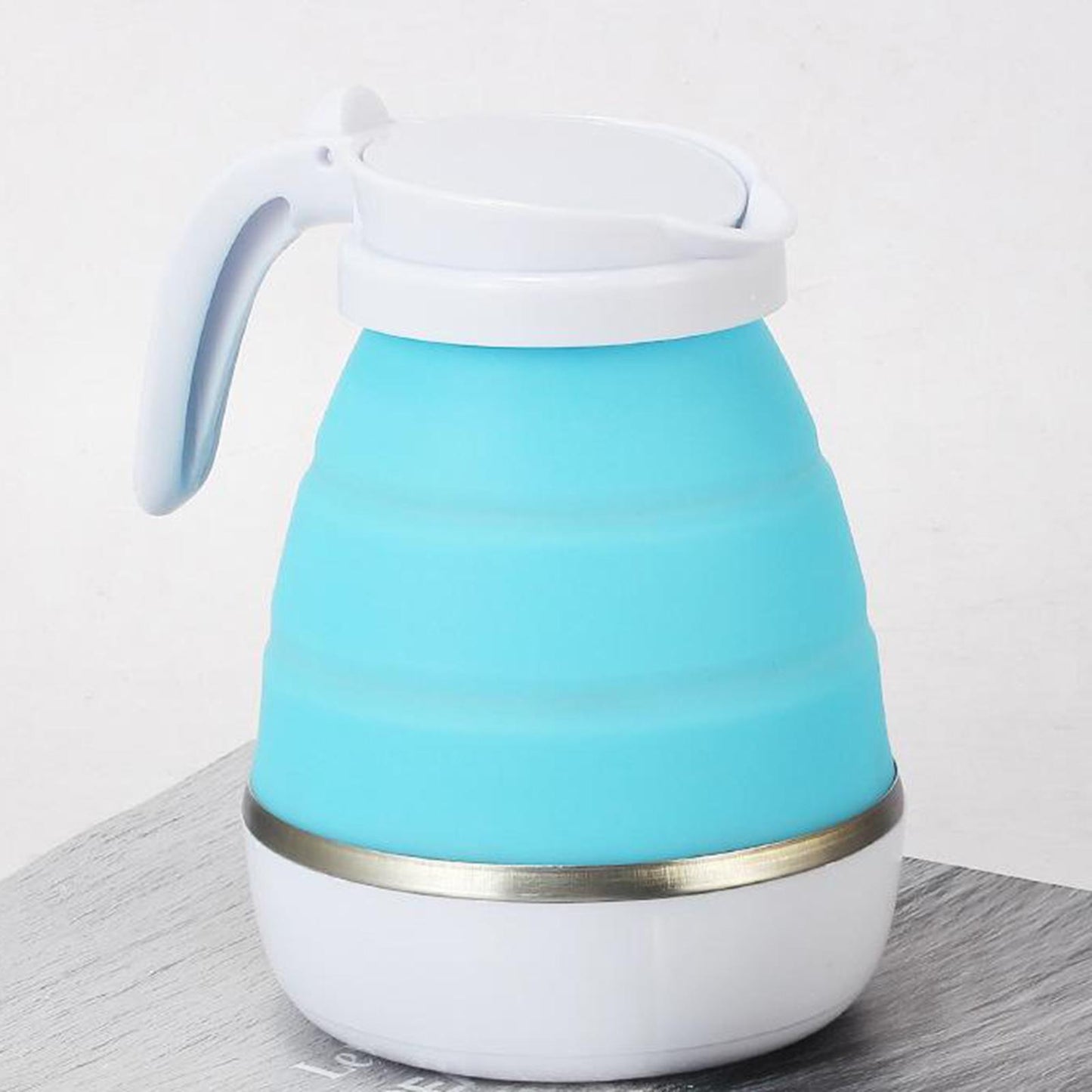 EU Plug 220V 50hz Electric Portable Travel Kettle Camping Caravan 0.6L Blue