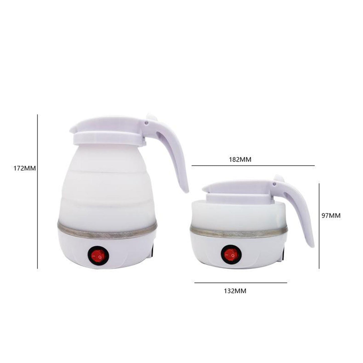EU Plug 220V 50hz Electric Portable Travel Kettle Camping Caravan 0.6L Blue