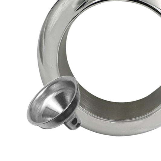 Bracelet Wine Flask with Funnel for Outdoor Camping Hiking Silver