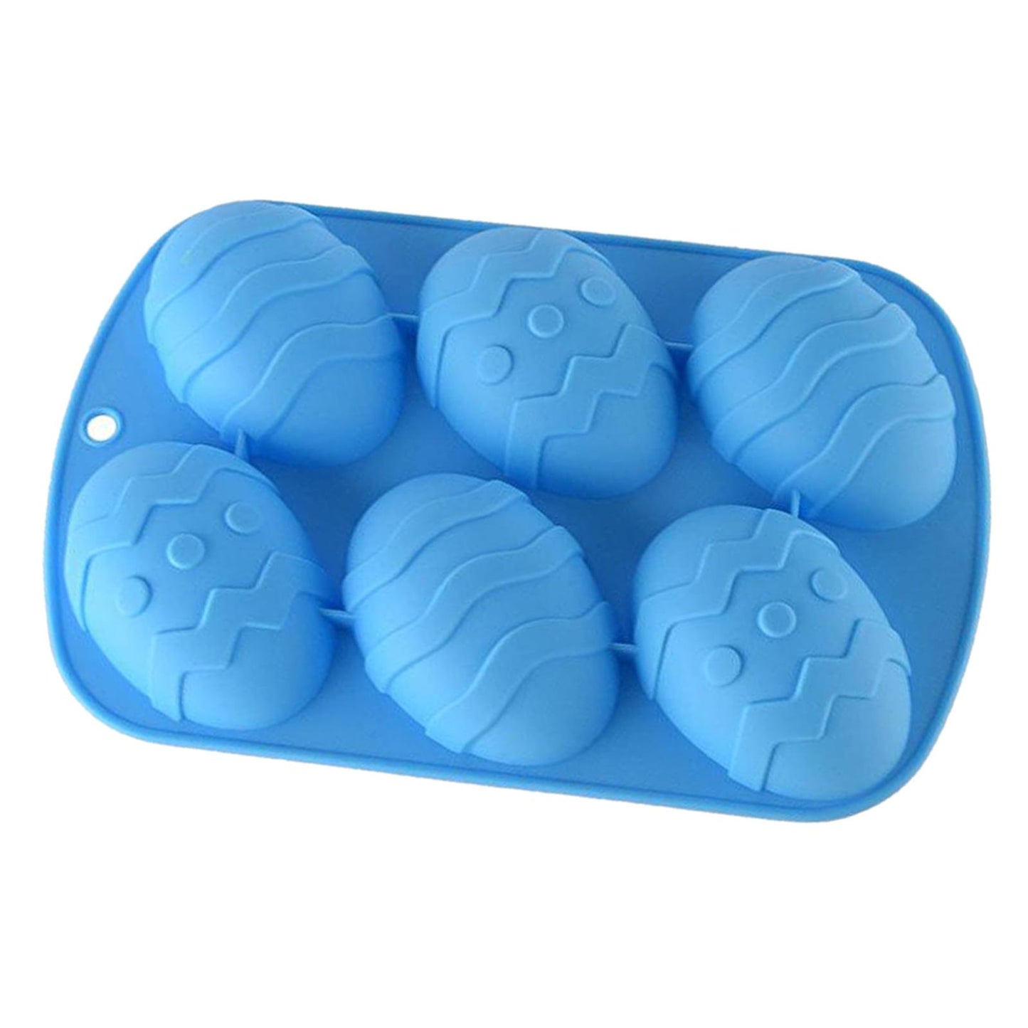 6 Hole Dinosaur Egg Silicone Mold for Cake Chocolate Kitchen Tool Black