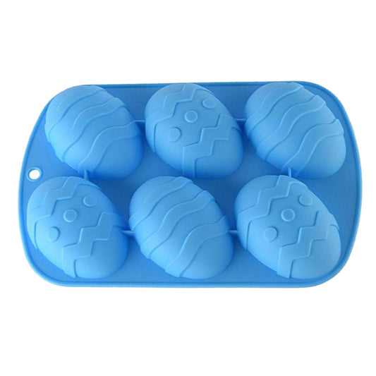 6 Hole Dinosaur Egg Silicone Mold for Cake Chocolate Kitchen Tool Black